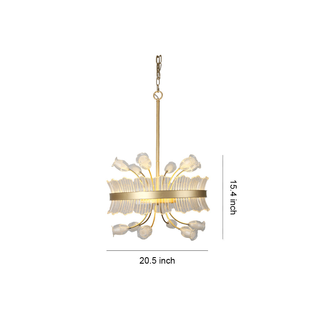Blossom Chandelier Nordic Luxurious Adjustable Elegant Ceiling Light - view 7