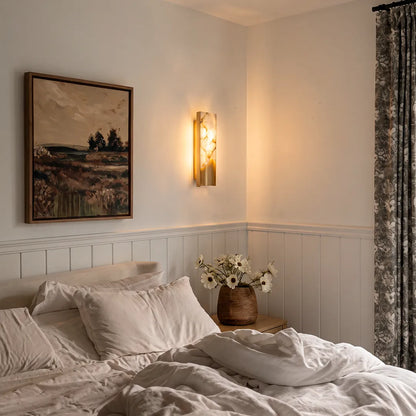 Contemporary Indoor Wall Lights Luxury Vertical Marble Light