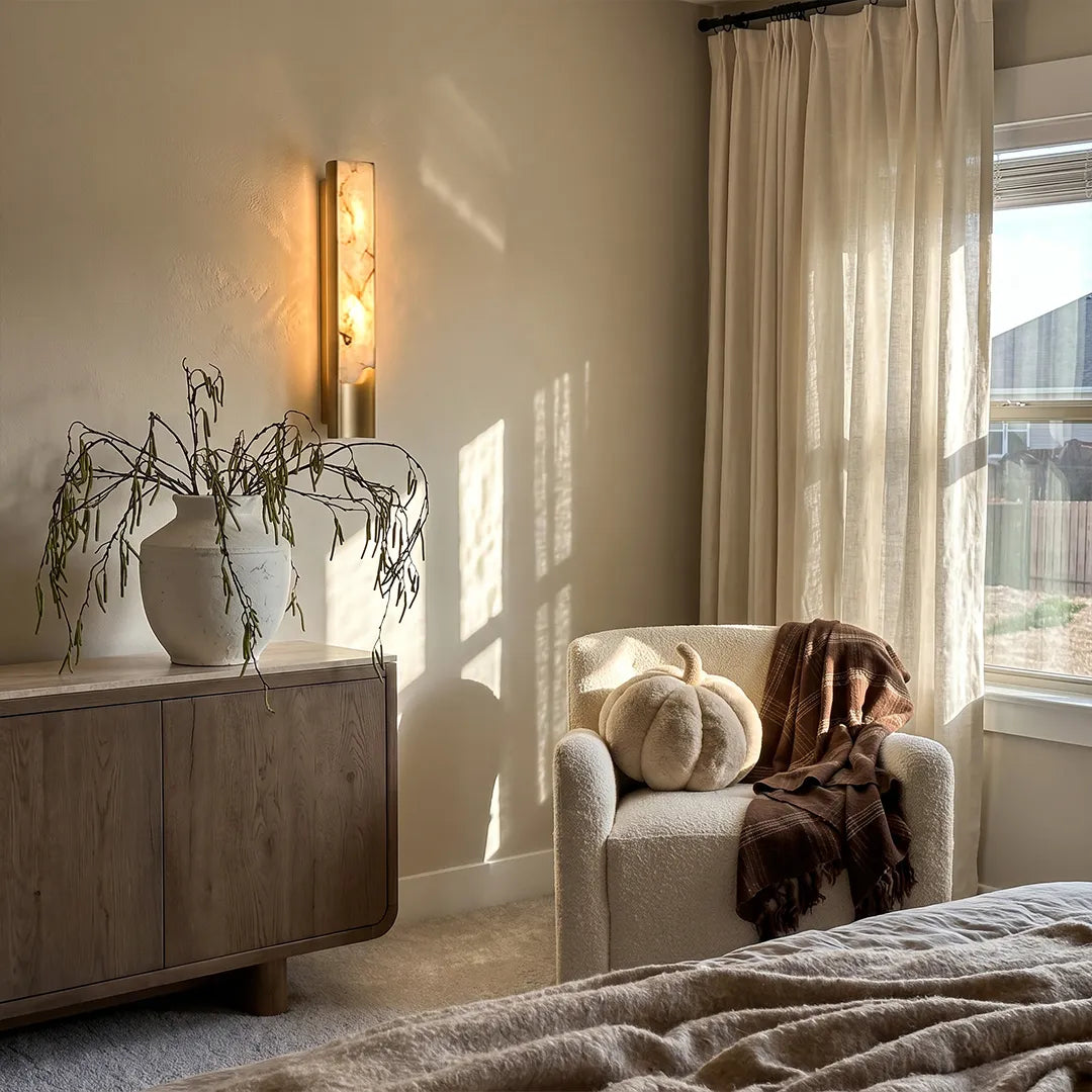 Contemporary Indoor Wall Lights Luxury Vertical Marble Light - view 3