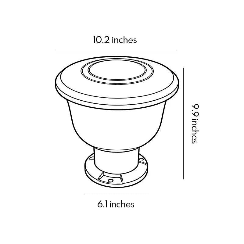 Contemporary Pillar Lights Outdoor Waterproof Light - view 12