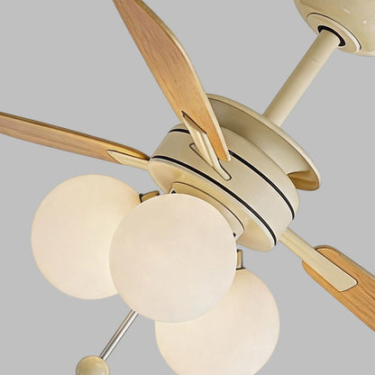 Indoor Ceiling Fan with Light French Cream Style Light - view 5