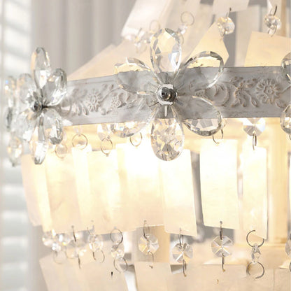Crystal Vintage Chandelier French Shell Ceiling Light - view 5