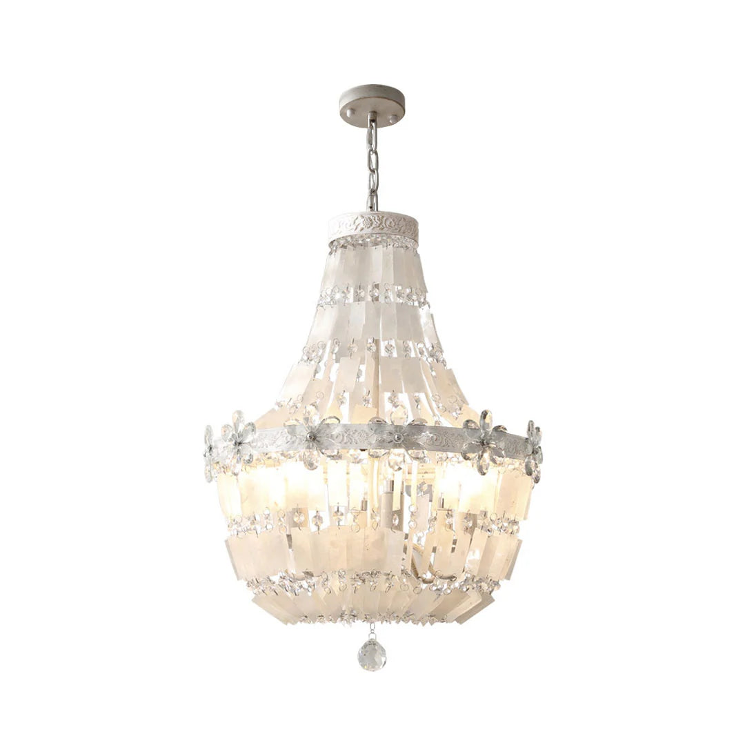 Crystal Vintage Chandelier French Shell Ceiling Light - view 7