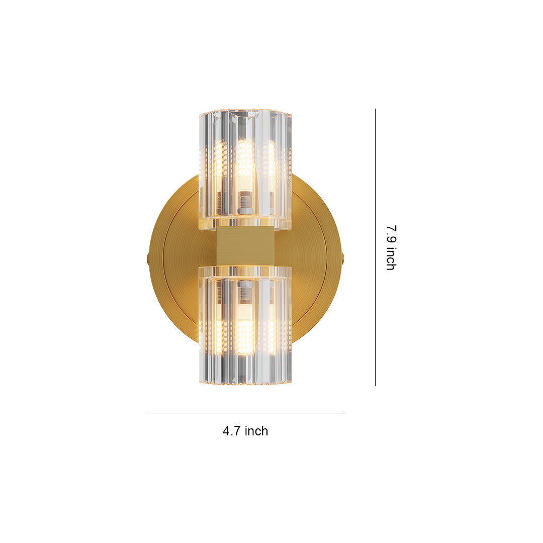 Crystal Wall Light Modern Luxury Metal Copper Lamp - view 11