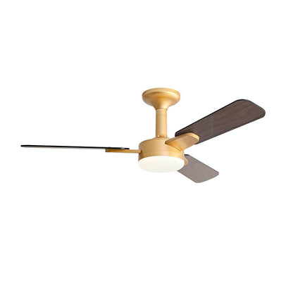 Copper Ceiling Fan with Light Modern Variable Speed LED Lamp - view 8