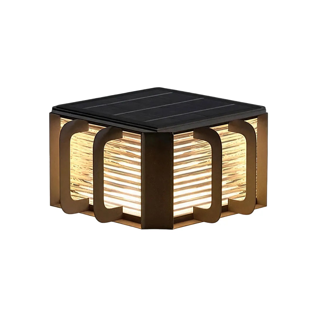 Outdoor Solar Pillar Lights Modern Black Courtyard Light - view 13