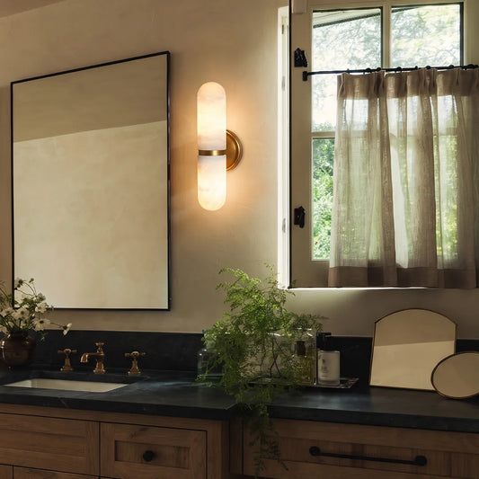 Double Light Wall Sconce Italian Luxury Creative Marble Light