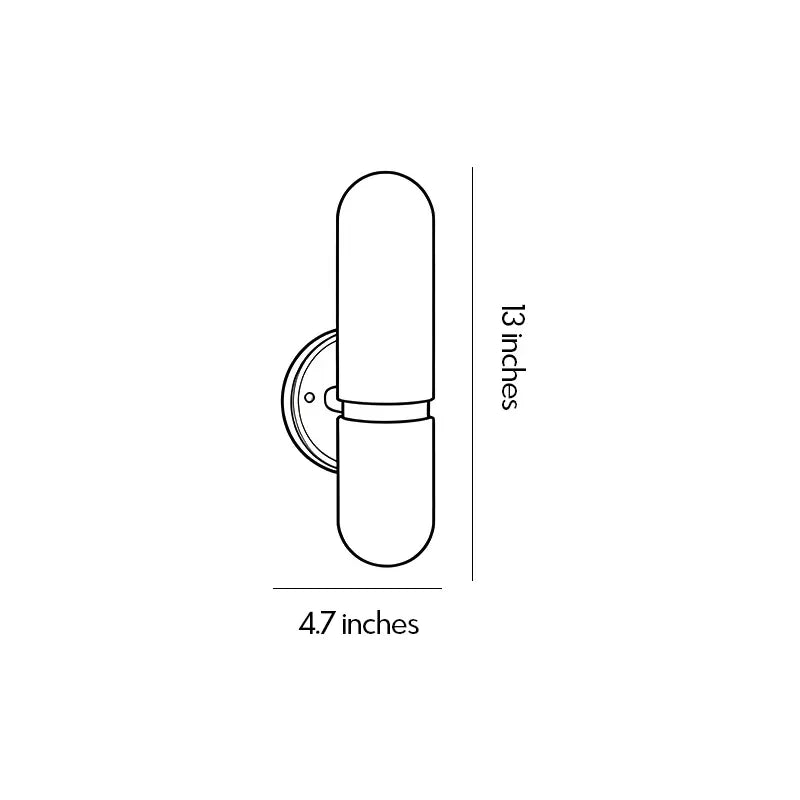 Double Light Wall Sconce Italian Luxury Creative Marble Light - view 8