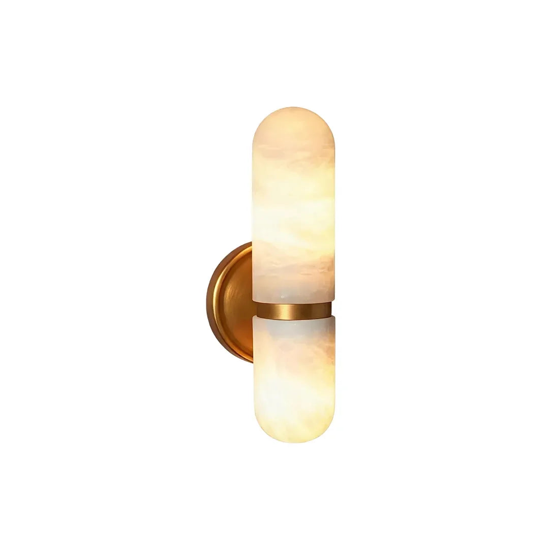 Double Light Wall Sconce Italian Luxury Creative Marble Light - view 7