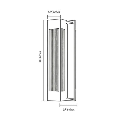 Exterior LED Wall Sconce Lighting Modern Stainless Steel Light - view 9