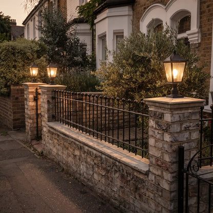 2 PCS Exterior Pillar Lights European Vintage Aluminum Light - view 4