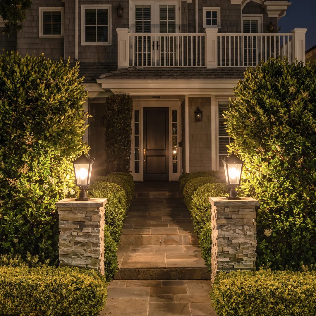 2 PCS Exterior Pillar Lights European Vintage Aluminum Light - view 6