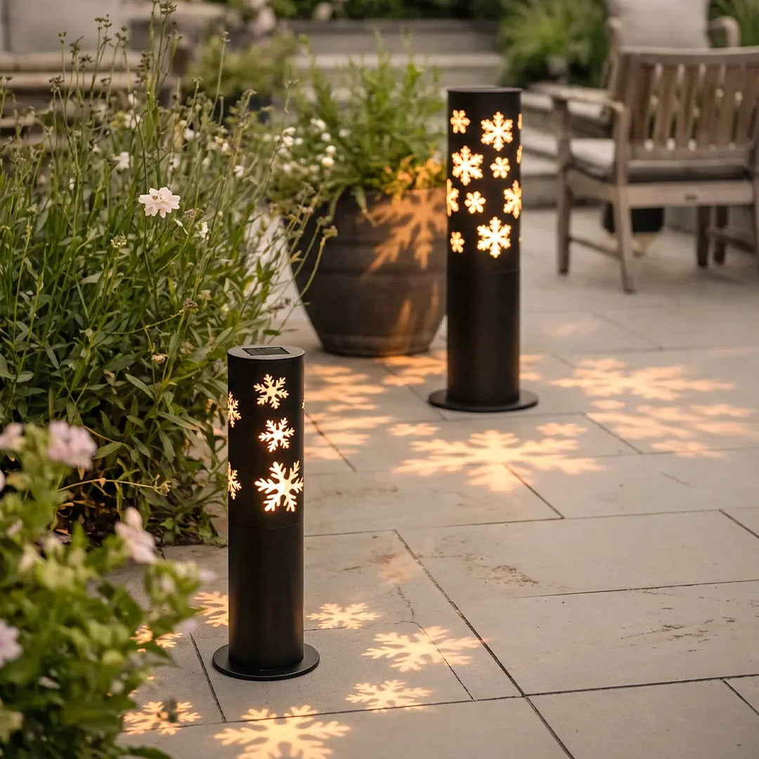 Bollard Solar Pathway Lights Modern Outdoor Garden Lawn Light - view 4