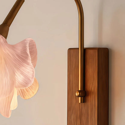 Flower Wall Light French Vintage Pink Flower Light - view 7