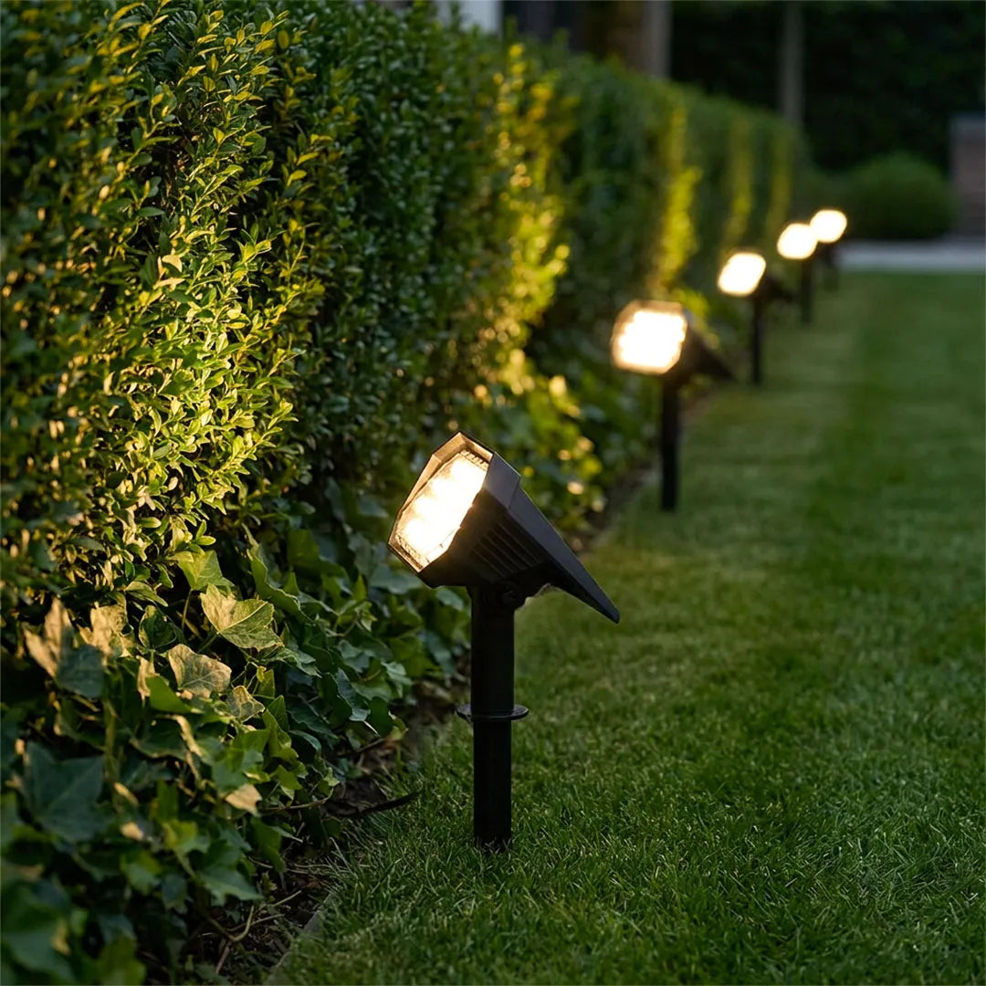 2 PCS Garden Stake Solar Lights Adjustable Landscape Ground Light - view 3