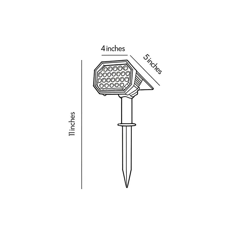 2 PCS Garden Stake Solar Lights Adjustable Landscape Ground Light - view 11