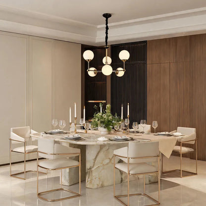 Glass Ball Chandelier Modern Molecular Ceiling Light - view 2