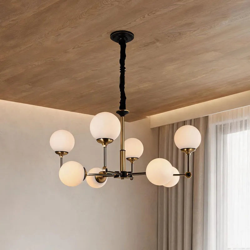Glass Ball Chandelier Modern Molecular Ceiling Light