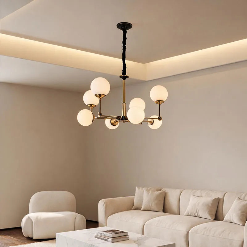 Glass Ball Chandelier Modern Molecular Ceiling Light - view 5
