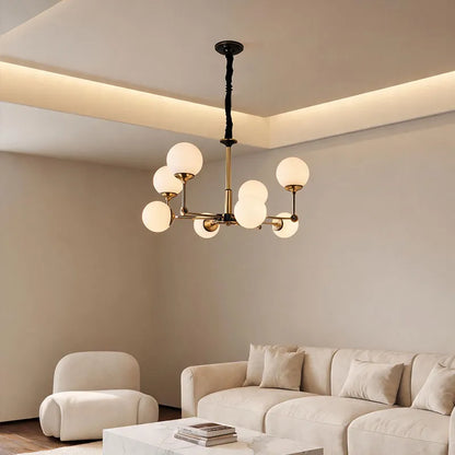 Glass Ball Chandelier Modern Molecular Ceiling Light - view 5