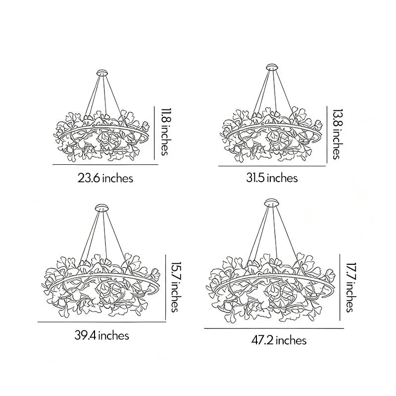 Glass Leaf Chandelier Modern Brass and Art Ceiling Light - view 9