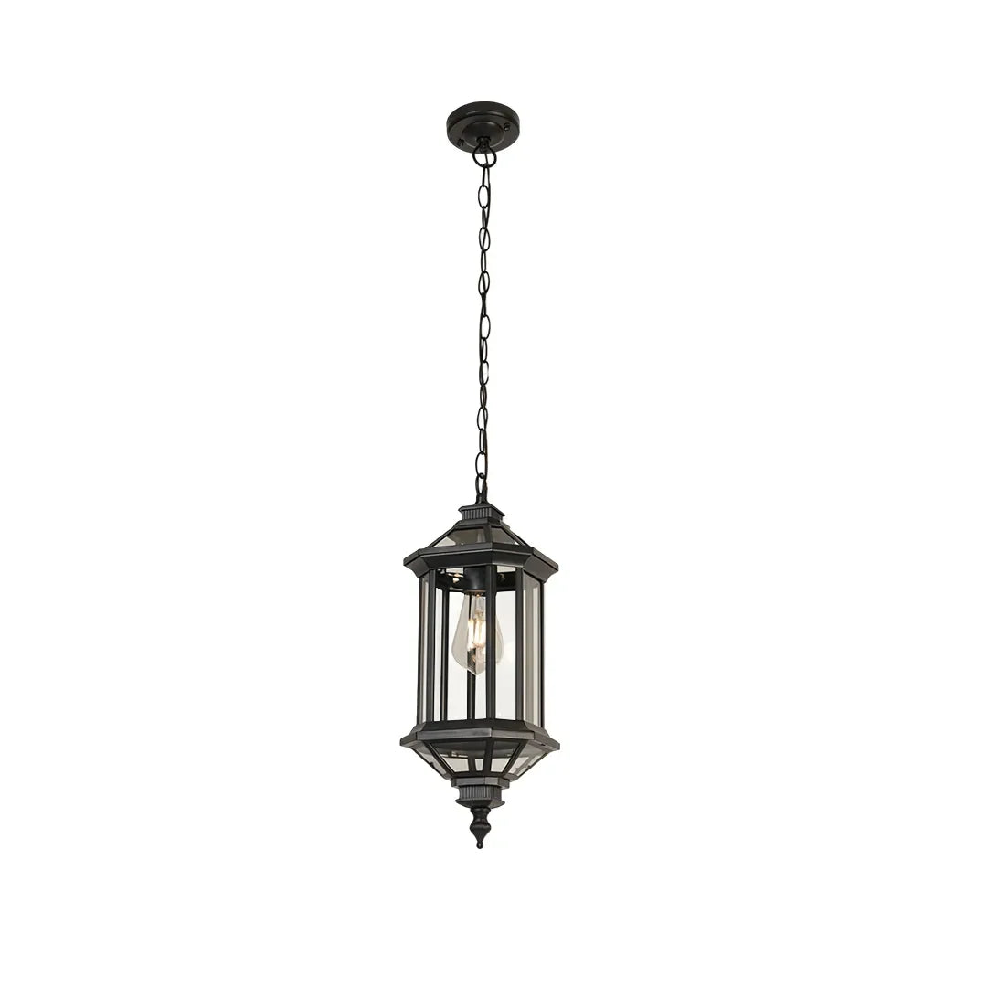 2 PCS Hanging Outdoor Pendant Lights Vintage Glass Ceiling Light - view 8