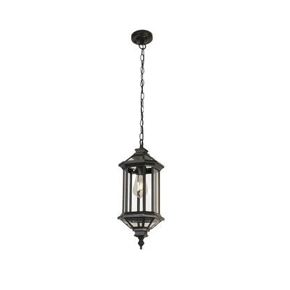 2 PCS Hanging Outdoor Pendant Lights Vintage Glass Ceiling Light - view 8