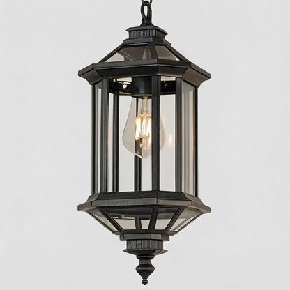 2 PCS Hanging Outdoor Pendant Lights Vintage Glass Ceiling Light - view 7