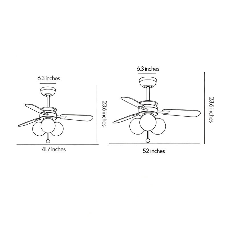Indoor Ceiling Fan with Light French Cream Style Light - view 11