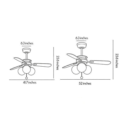 Indoor Ceiling Fan with Light French Cream Style Light - view 11
