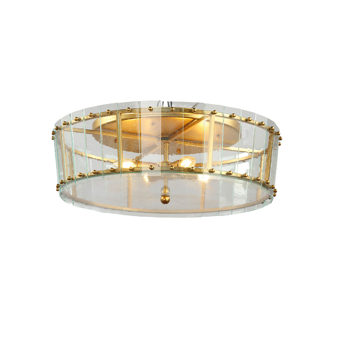 Flush Mount Gold Light Contemporary Elegant Luxury Round Glass Light - view 7