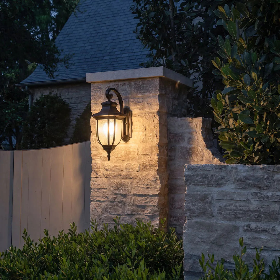 Lantern Outdoor Wall Lights American Vintage Glass Light