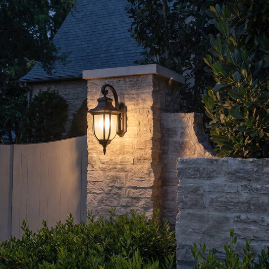 Lantern Outdoor Wall Lights American Vintage Glass Light