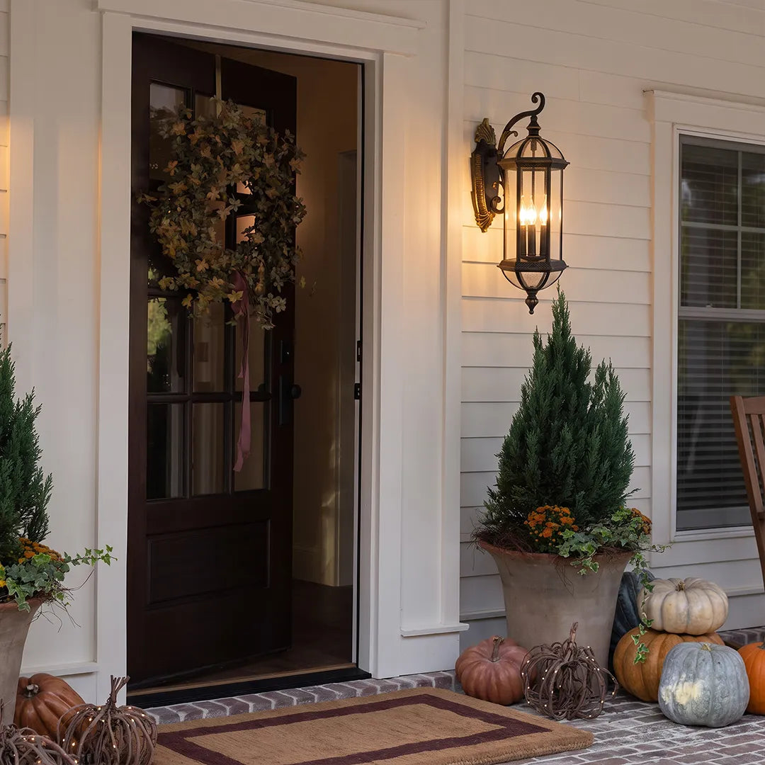 2 PCS Lantern Style Outdoor Wall Lights European Vintage Light - view 6
