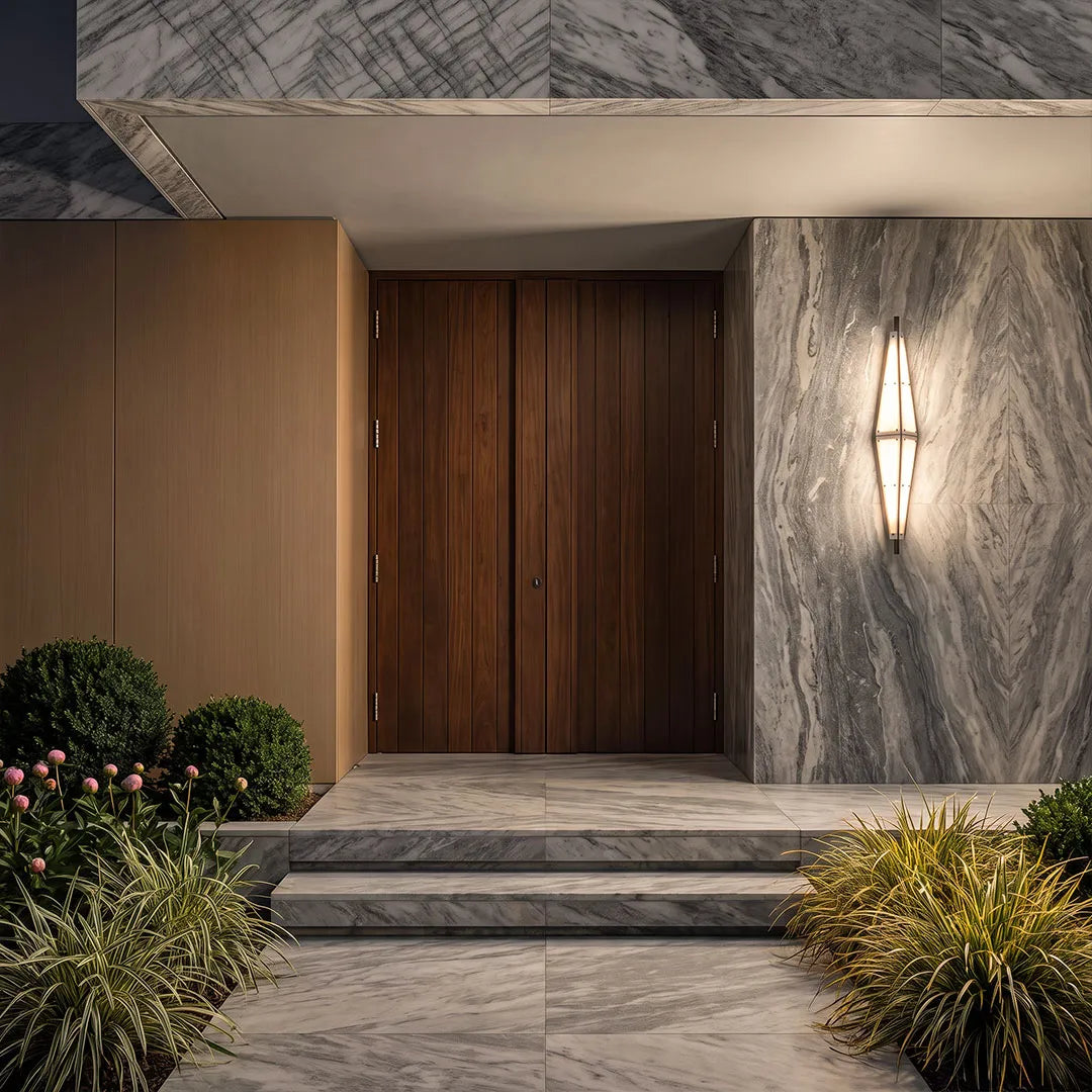 Large Outdoor Sconces Modern Stainless Steel LED Light - view 4