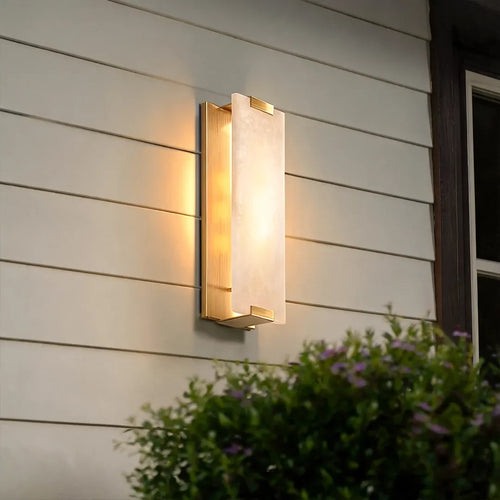 LED Light Wall Lamp Modern Faux Marble Outdoor Light