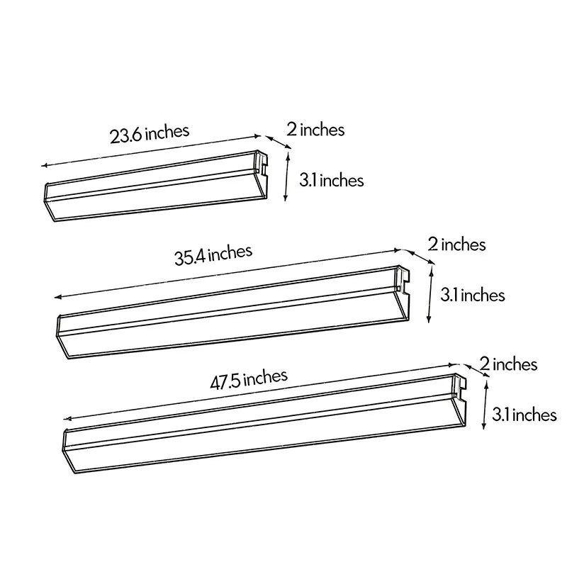 LED Linear Wall Sconce Modern Outdoor Long Geometric Light - view 16