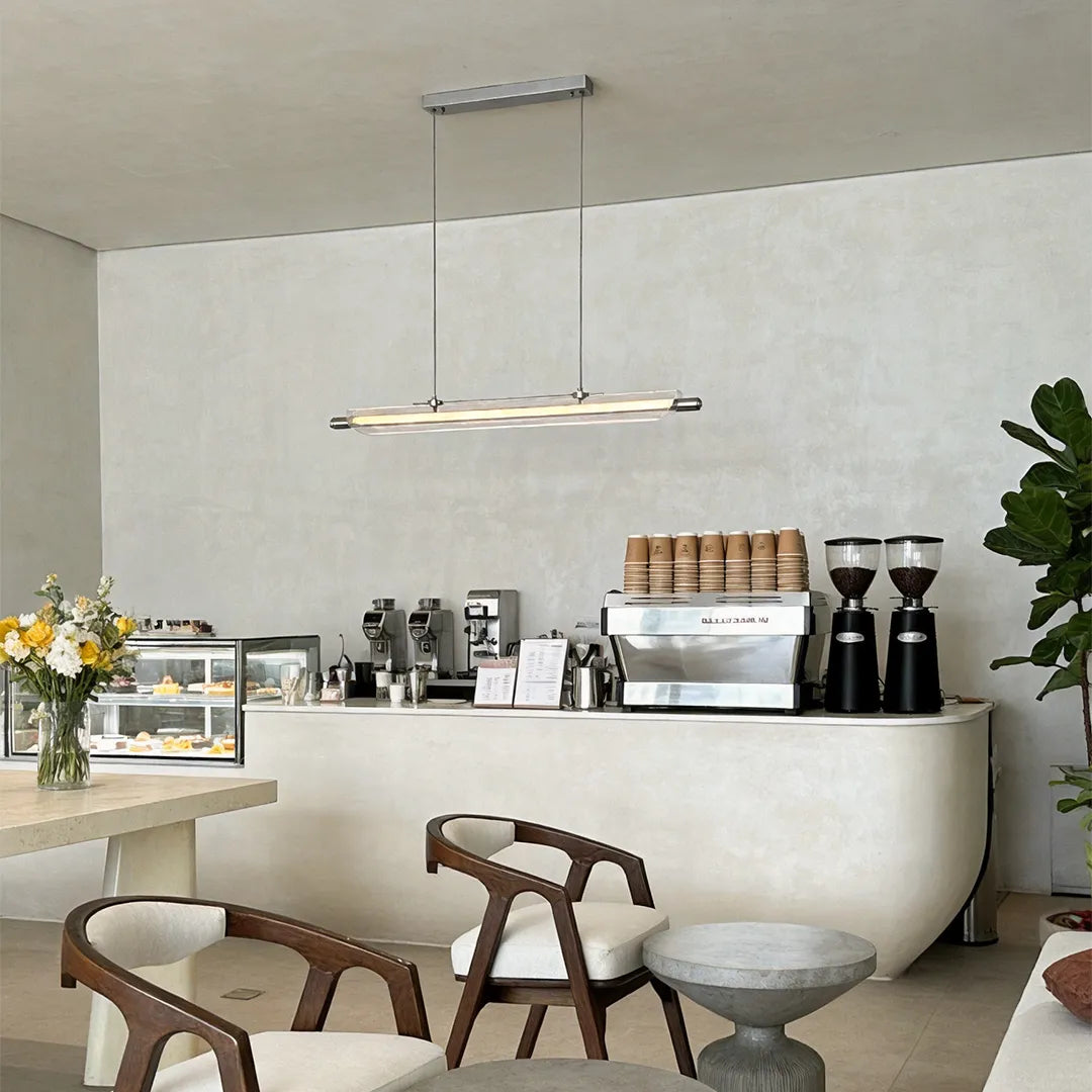 Linear LED Pendant Light Bauhaus Glass Modern LED Ceiling Lights - view 4