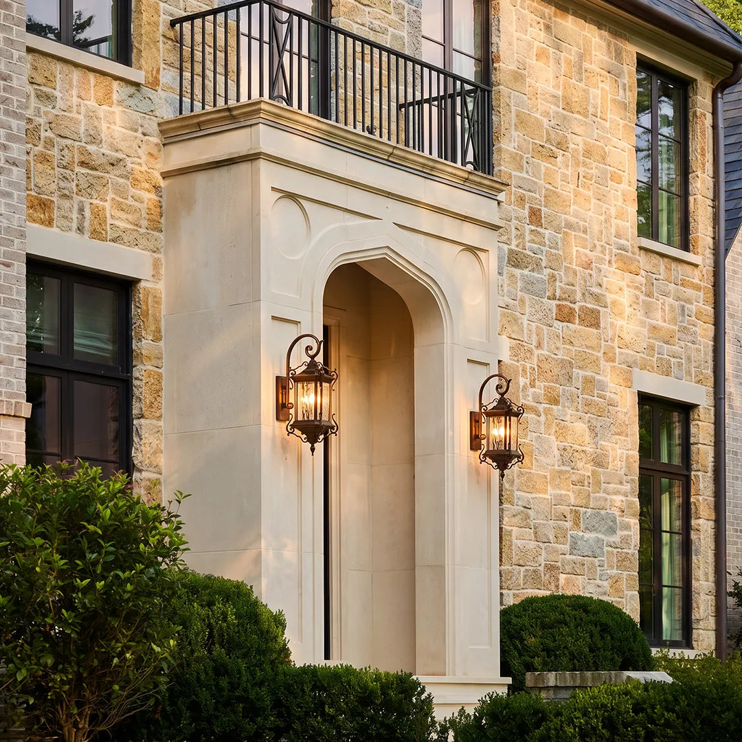 2 PCS Metal Outdoor Wall Sconces European Vintage Aluminum Light - view 4