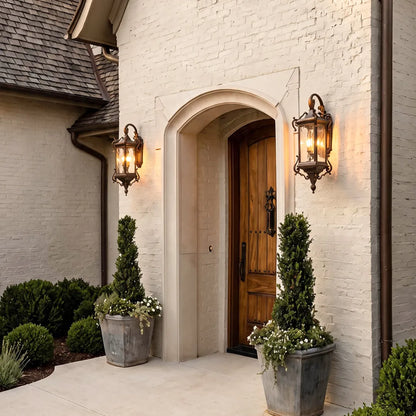 2 PCS Metal Outdoor Wall Sconces European Vintage Aluminum Light - view 5