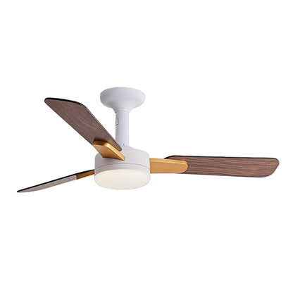 Copper Ceiling Fan with Light Modern Variable Speed LED Lamp - view 9