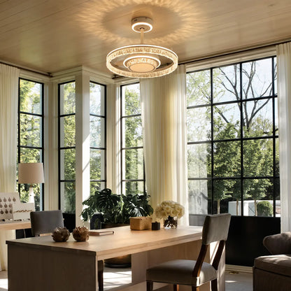 Modern Ceiling Fan with Lights Luxury Transparent Blade Light - view 5
