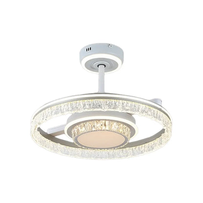 Modern Ceiling Fan with Lights Luxury Transparent Blade Light - view 9