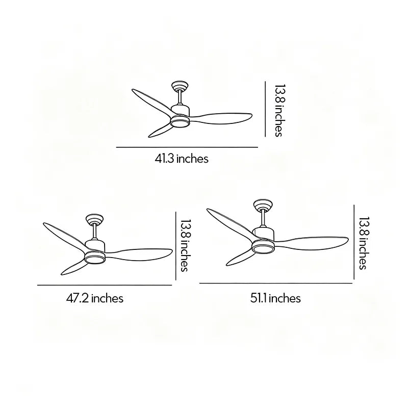 Modern Ceiling Fans with LED Lights Smart Full Spectrum Light - view 11