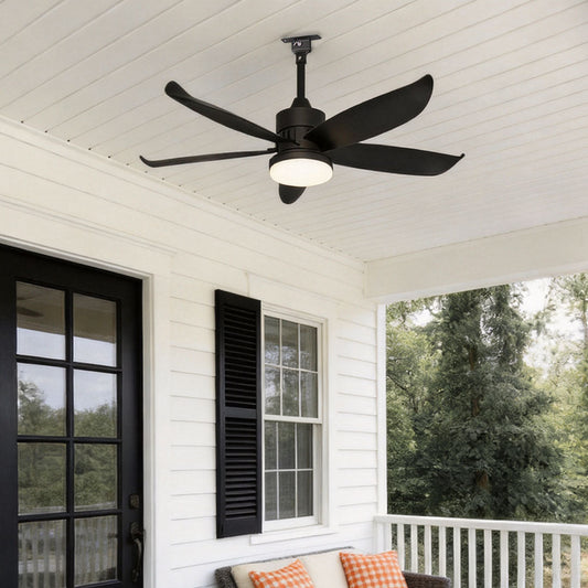 Modern Ceiling Fans with Lighting Outdoor Rainproof LED Light