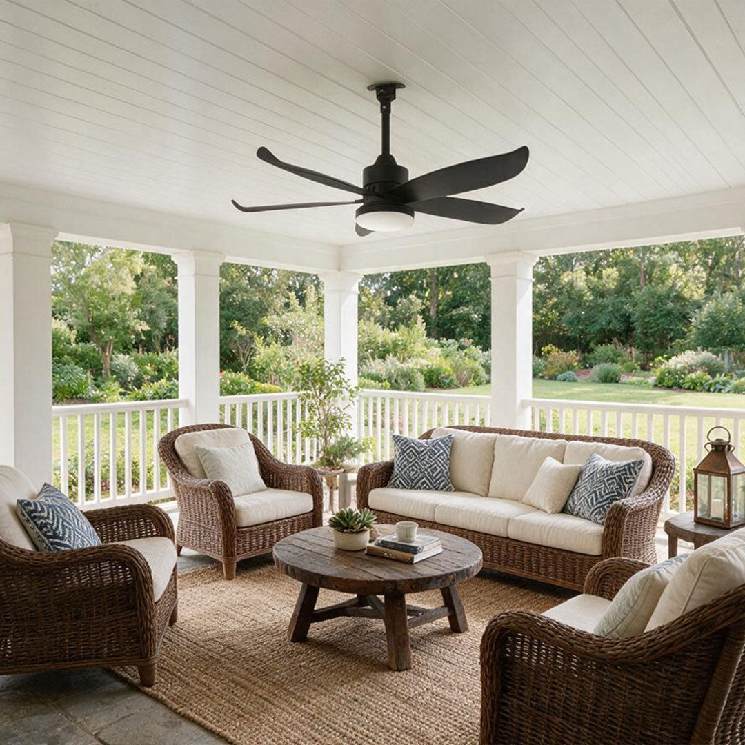 Modern Ceiling Fans with Lighting Outdoor Rainproof LED Light - view 3