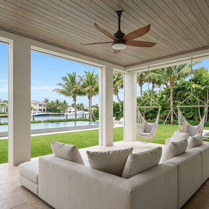 Modern Ceiling Fans with Lighting Outdoor Rainproof LED Light - view 4