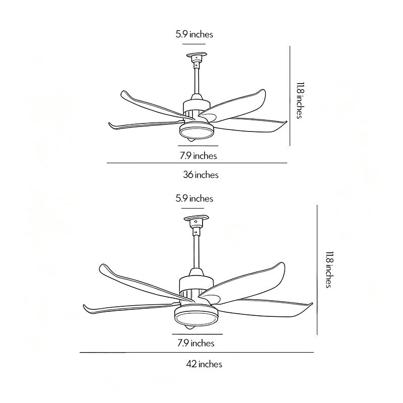 Modern Ceiling Fans with Lighting Outdoor Rainproof LED Light - view 10