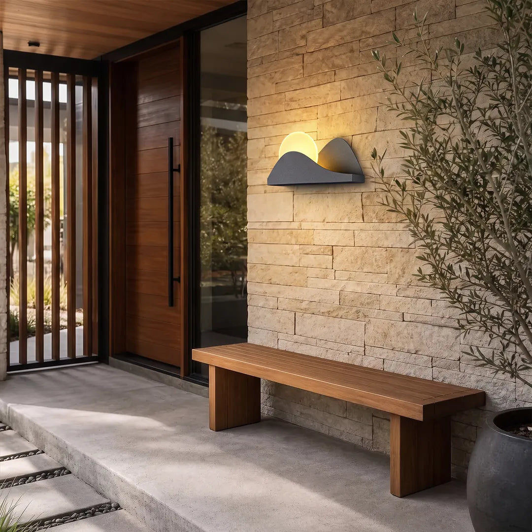 Modern Exterior Wall Lighting Solar Landscape Outdoor Light - view 6