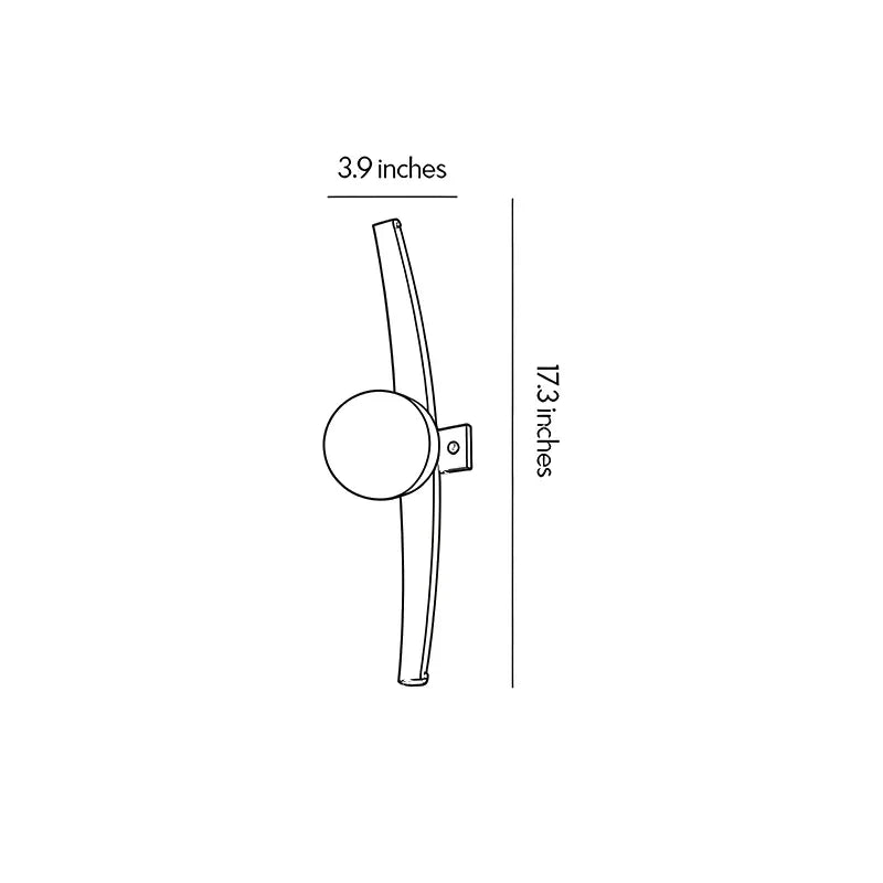 Modern Globe Wall Sconce Curved Wood and Glass Light - view 8